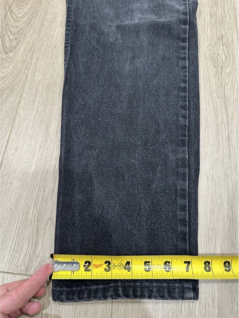Levis 550 Orange Tab Jeans Mens 32x31 Black Relaxed Fit USA Made Denim